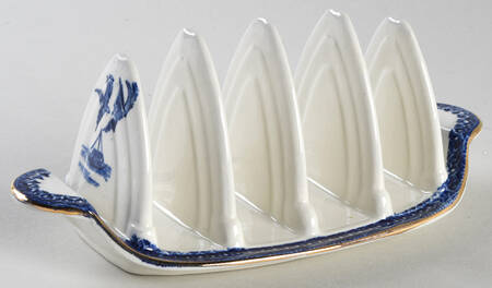 Willow Blue (Gold Trim) Toast Server
