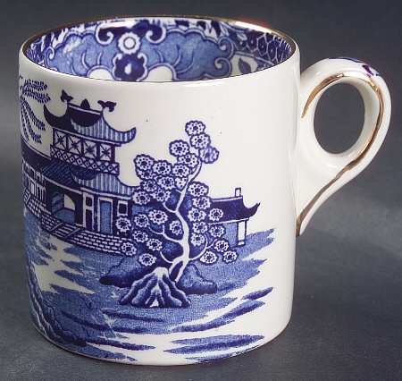 Willow Blue (Gold Trim) Mug