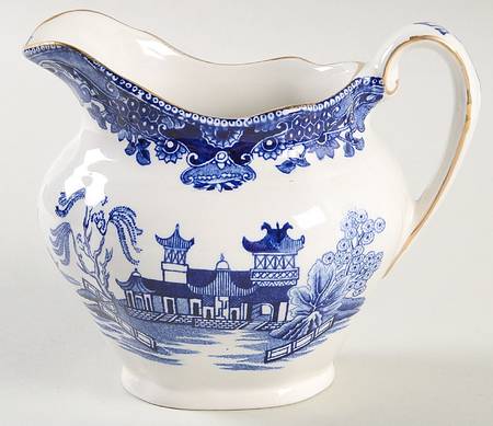 Willow Blue (Gold Trim) Creamer