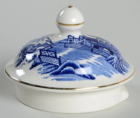 Willow Blue (Gold Trim) Lid for Coffee Pot