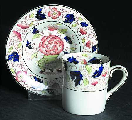 Gordon Rust Flat Demitasse Cup & Saucer Set