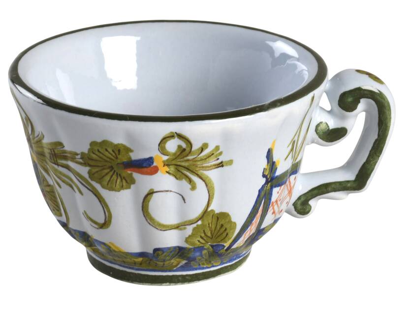 Blue Carnation Flat Cup