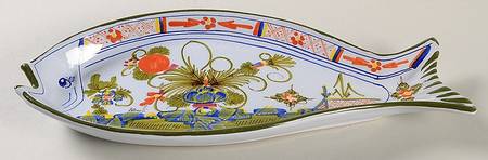Blue Carnation 13" Fish Plate