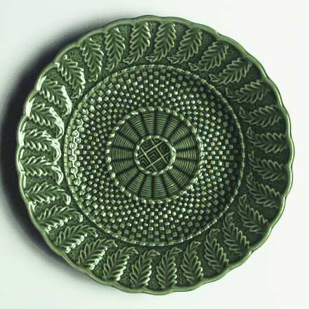 Basketweave Green Salad Plate