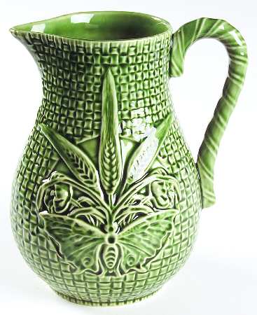 Basketweave Green 64 Oz Pitcher