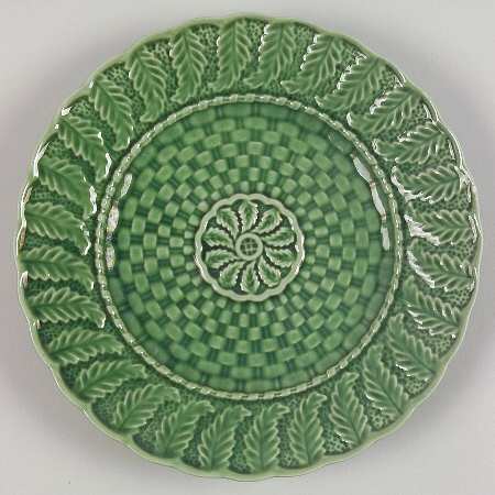 Basketweave Green Salad Plate