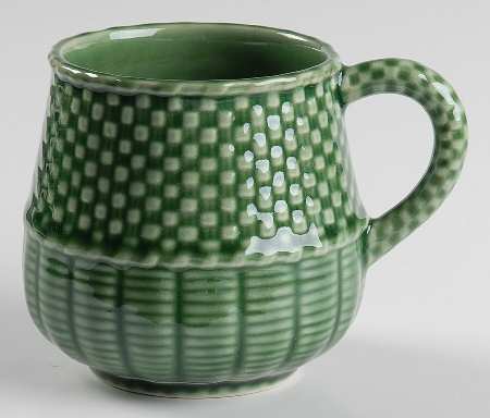 Basketweave Green Mug