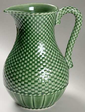 Basketweave Green 52 Oz Pitcher
