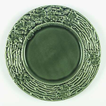Oak Leaf Green 13" Chop Plate (Round Platter)