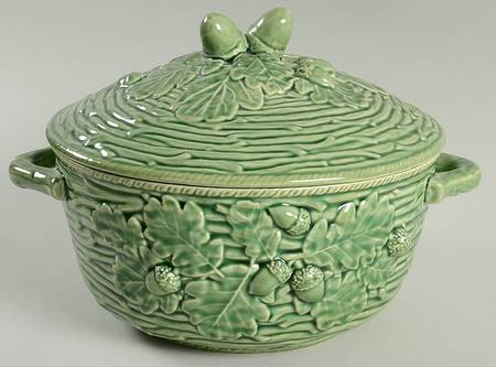 Oak Leaf Green Tureen &  Lid