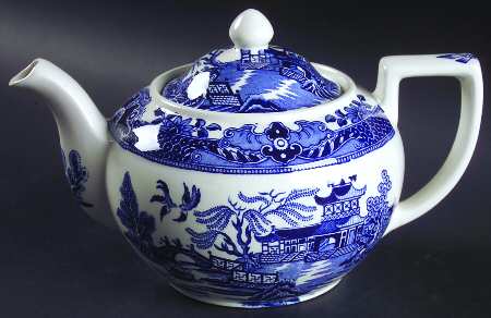 Willow Blue (No Gold Trim) Teapot & Lid