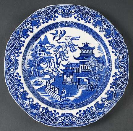 Willow Blue (No Gold Trim) Dinner Plate