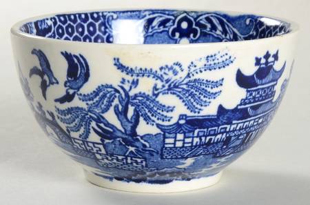 Willow Blue (No Gold Trim) Mini Open Sugar Bowl