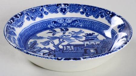 Willow Blue (No Gold Trim) Fruit/Dessert (Sauce) Bowl