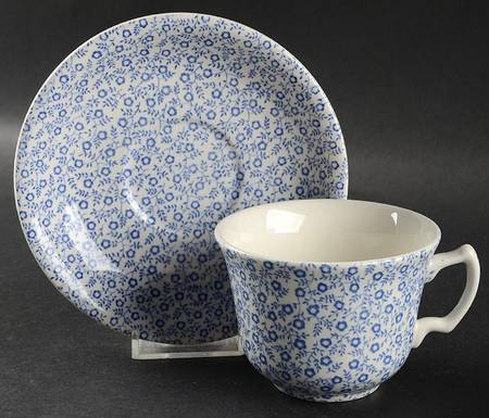 Felicity Blue Flat Cup & Saucer Set