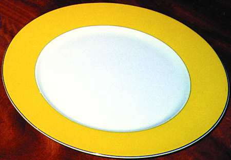 Yellow Velvet Dinner Plate