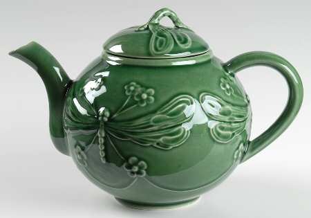 Dragonfly (Green) Teapot & Lid