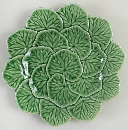 Geranium Green Salad Plate