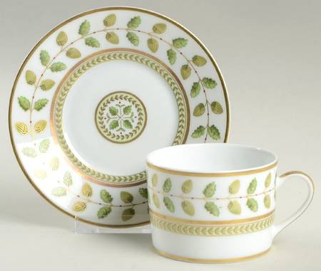 Constance Flat Cup & Saucer Set by Bernardaud