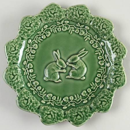 Rabbit Green Accent Salad Plate