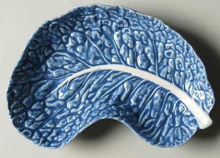 Cabbage Blue Crescent Salad Plate