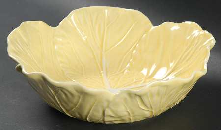 Cabbage Yellow 9" Round Vegetable Bowl