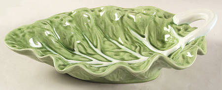Cabbage Light Green 13" Leaf Bowl