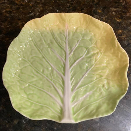 Cabbage Light Green Salad Plate