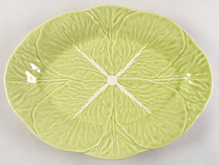 Cabbage Light Green 15" Oval Serving Platter