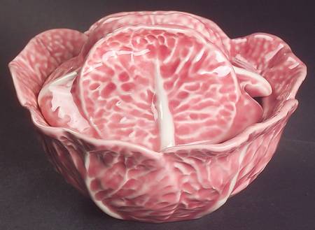 Cabbage Pink Sugar Bowl & Lid