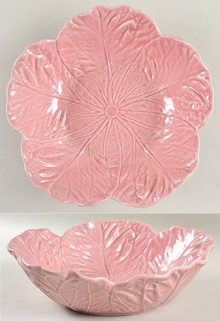 Cabbage Pink 11" Round Vegetable Bowl