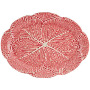Cabbage Pink 17" Oval Serving Platter