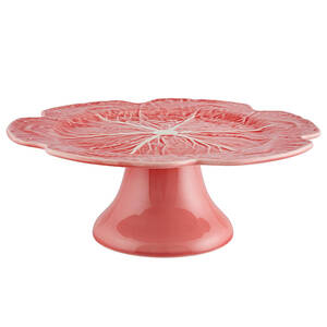 Cabbage Pink 12" Diameter Pedestal Cake Stand