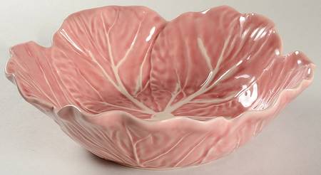 Cabbage Pink 9" Round Vegetable Bowl