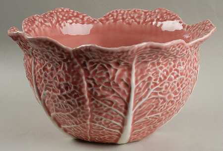 Cabbage Pink 10" Large Salad Serving Bowl