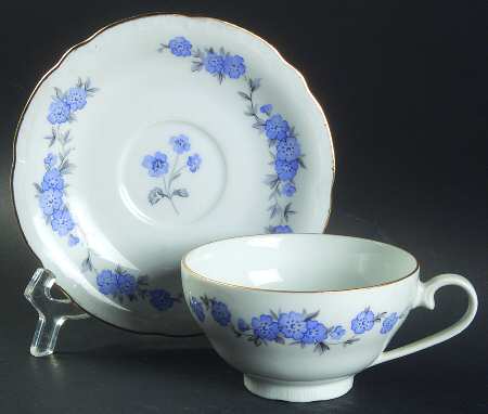 BOH78 Footed Cup & Saucer Set