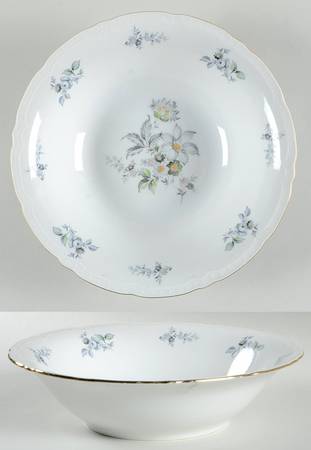 Wild Flower (Ribbed Edge) 9" Round Vegetable Bowl
