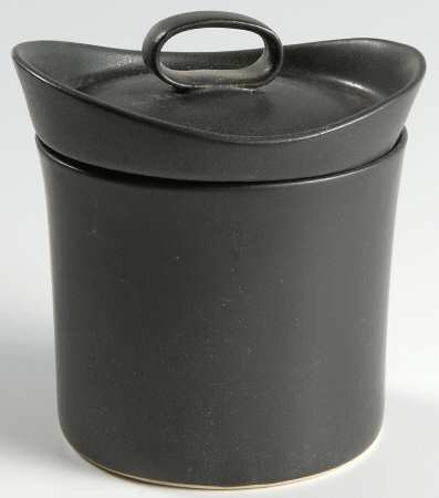 Black Velvet Sugar Bowl & Lid