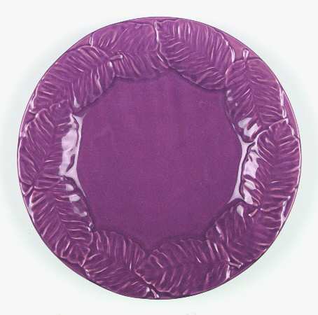 Leaf Service Maroon by Bordallo Pinheiro