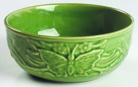 Papillon Ivy Green Soup/Cereal Bowl