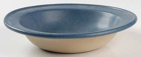 Blue Rim Soup Bowl
