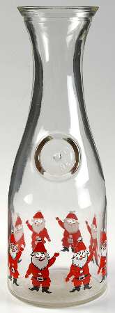 Santa Glassware Carafe