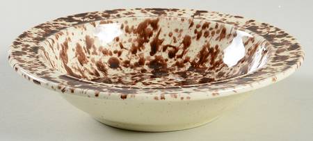 Agate Brown Rim Cereal Bowl
