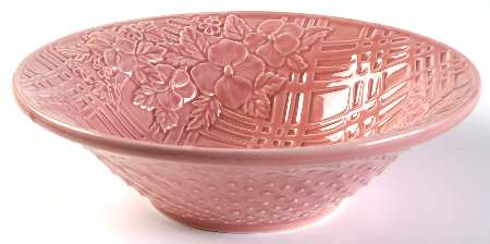 Ingrid Pink 9" Round Vegetable Bowl