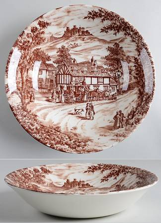 Swan Inn 8" Round Vegetable Bowl