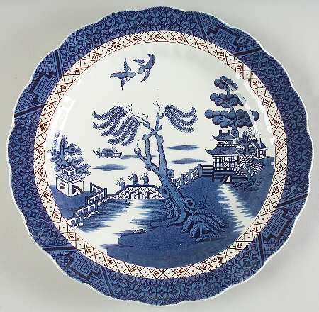 Real Old Willow (No Trim) 11" Chop Plate (Round Platter)