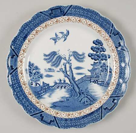 Real Old Willow (No Trim) Salad Plate