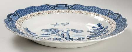 Real Old Willow (No Trim) Large Rim Soup Bowl
