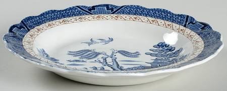 Real Old Willow (No Trim) Rim Soup Bowl