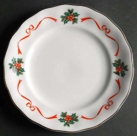 Basket of Cheer (Scalloped, No Emboss) Salad Plate by Baum Brothers